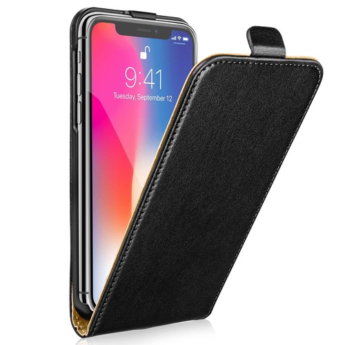 Black flip real leather - flip,