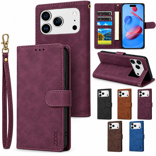 Leather wallet case - leather, iphone